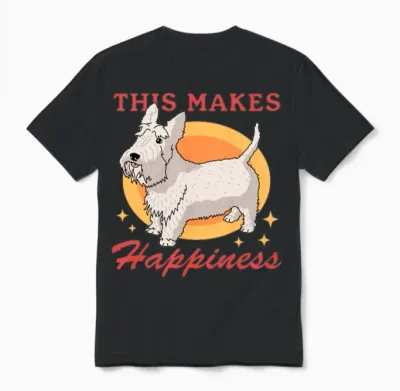 Scottish Terrier Dogs Dog Owner Unisex T-Shirt - Black