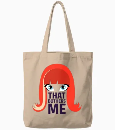 Coco Peru: That Bothers Me - Logo Tote Bags - Natural