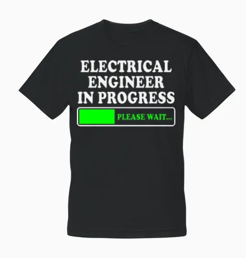 Electrical Engineer in Progress Unisex T-Shirt - Black