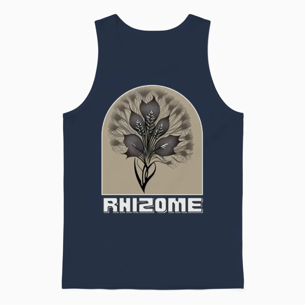 Nature Beauty Hiking & Outdoors Gift Unisex Tank Top in Navy