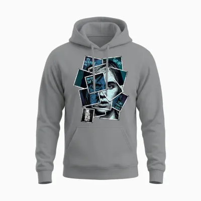 The Last of Us Part Ii Elie You Can't Stop This Big Portrait T-Shirt, Black, S Unisex Hoodie - Sport Grey