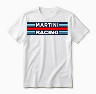 Martini Racing Retro Unisex T-Shirt - White