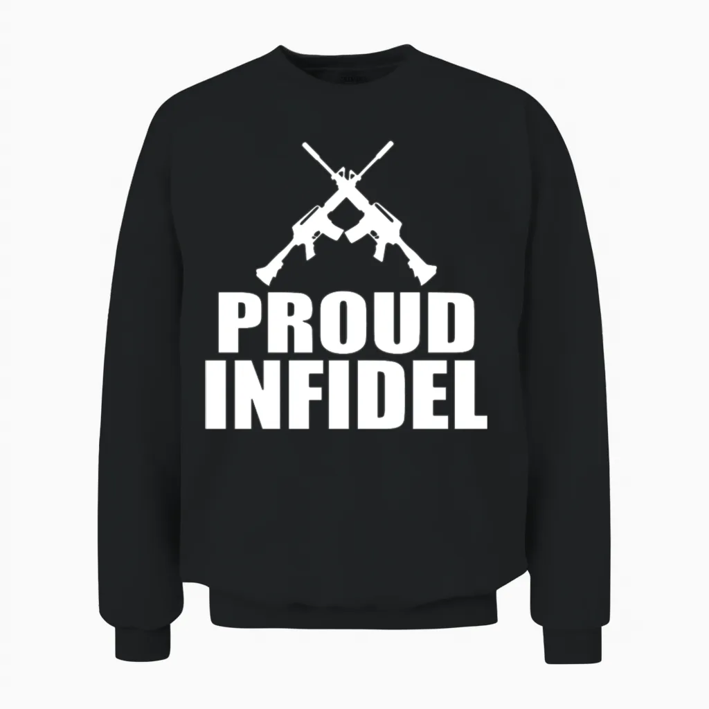 Anti Isis Anti Terrorism Unisex Sweatshirt in Black