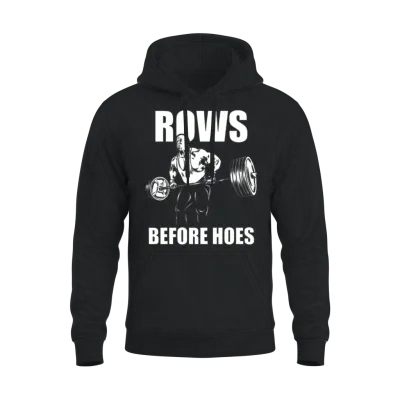 Rows Before Hoes Ronnie Coleman Unisex Hoodie - Black
