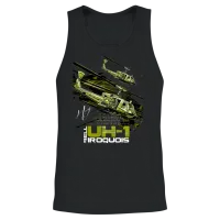 Bell Uh-1 Iroquois Helicopter Unisex Tank Top - Black – 2