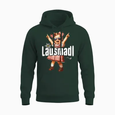 Lausmadl T-Shirt Damen Trachtenshirt Kinder Mädchen Trachten Unisex Hoodie - Forest