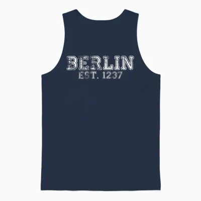 Stadt Berlin Est. 1237 Unisex Tank Top - Navy
