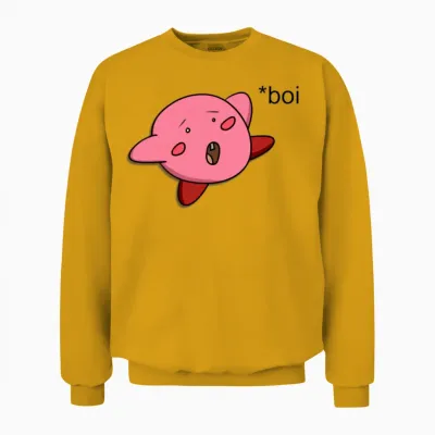 Funny Kirby Unisex Sweatshirt - Gold
