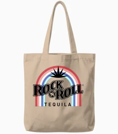Rock N Roll Tequila Fifth Collection Tote Bags - Natural