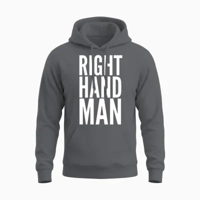 Right Hand Man Unisex Hoodie - Charcoal