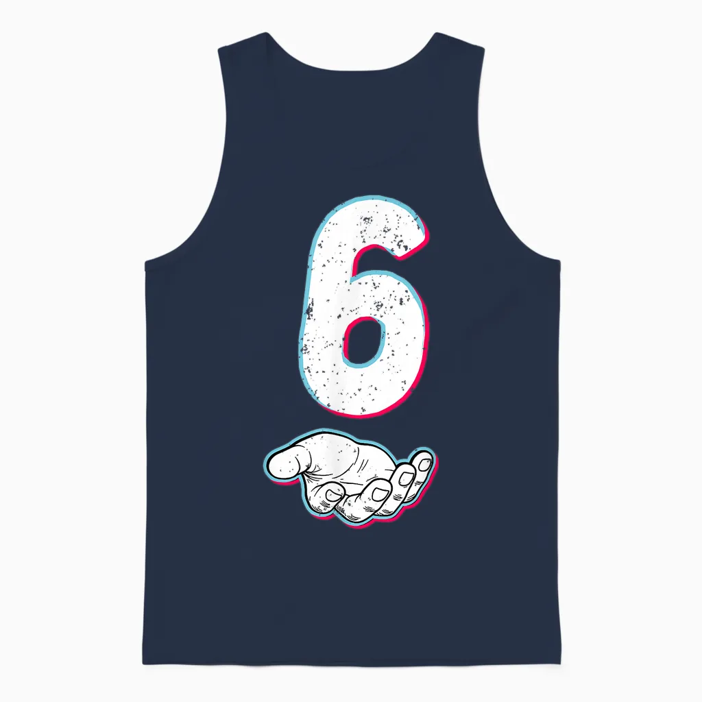 Number 67 Matching Six Seven 6 7 Meme 6 7 Halloween Costume Unisex Tank Top in Navy