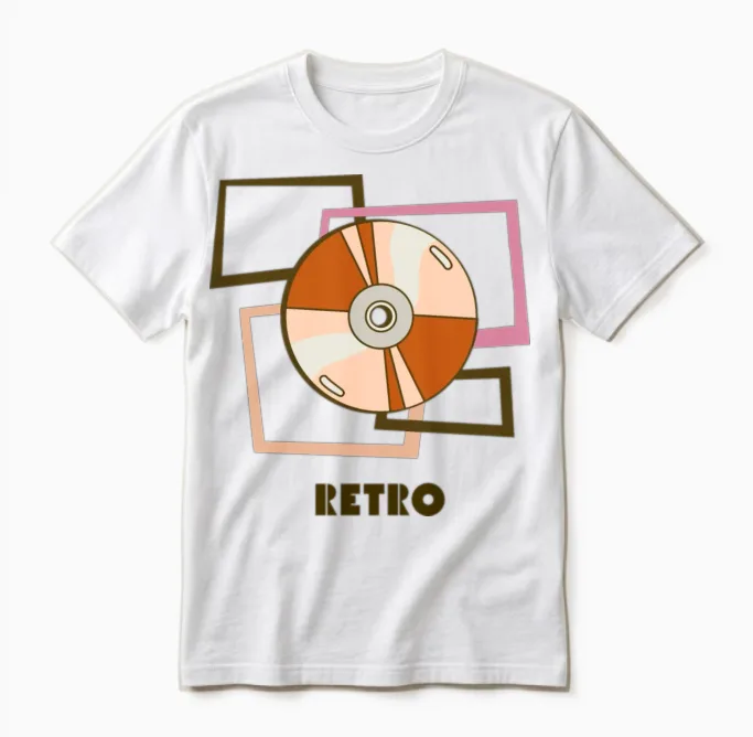 Retro Unisex T-Shirt in White
