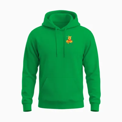 Disney Winnie the Pooh Hunny in My Pocket T-Shirt, Black Unisex Hoodie - Irish Green