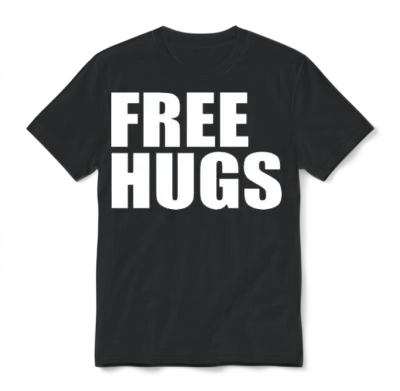 Free Hugs Unisex T-Shirt - Black