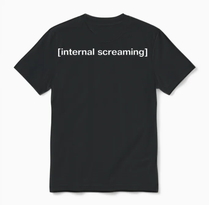 Internal Screaming Stars Unisex T-Shirt in Black