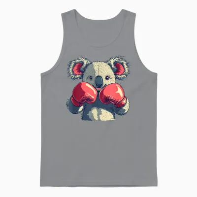 Koala Bear Warrior Avec Gants De Boxe Pour Garçons Et Filles Unisex Tank Top - Sport Grey