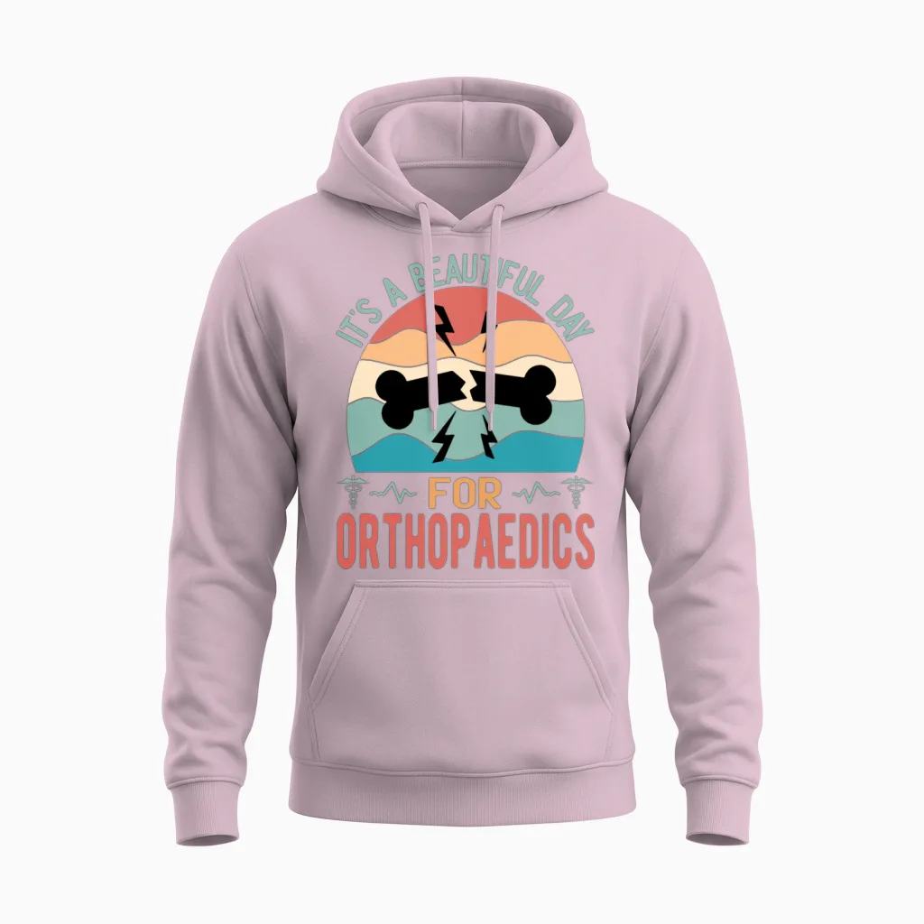 Orthopaedic Surgery Funny Orthopaedic Surgeon Unisex Hoodie in Light Pink