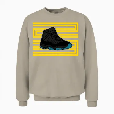 J11 23 Gamma Blue Unisex Sweatshirt - Sand