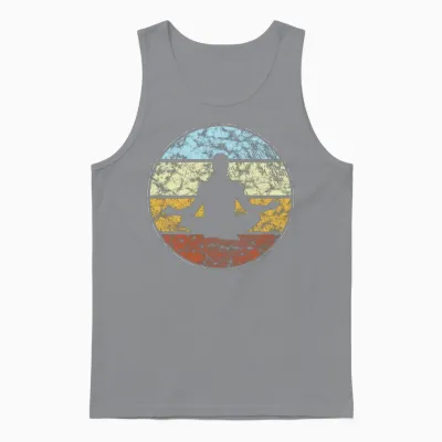 Meditation Retro Unisex Tank Top - Sport Grey