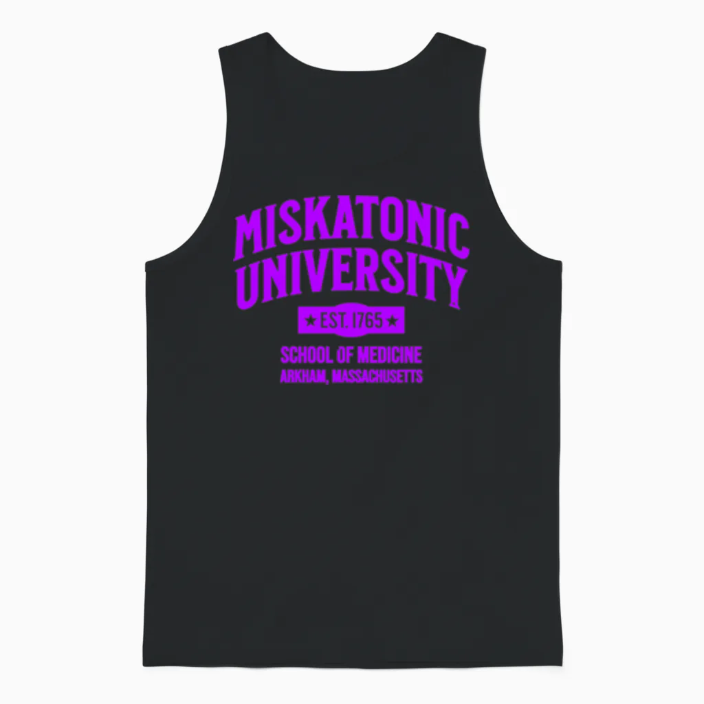 Miskatonic University School of Medicine Unisex Tank Top in Black