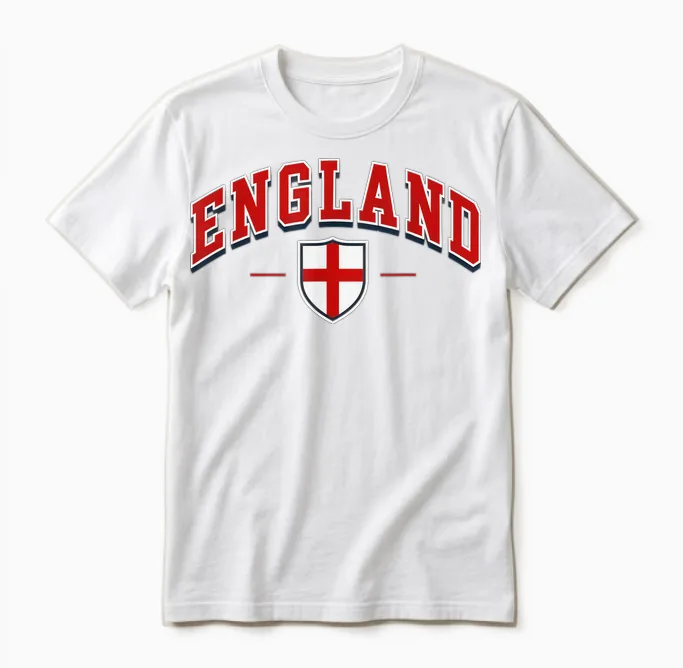 England English St George Unisex T-Shirt in White