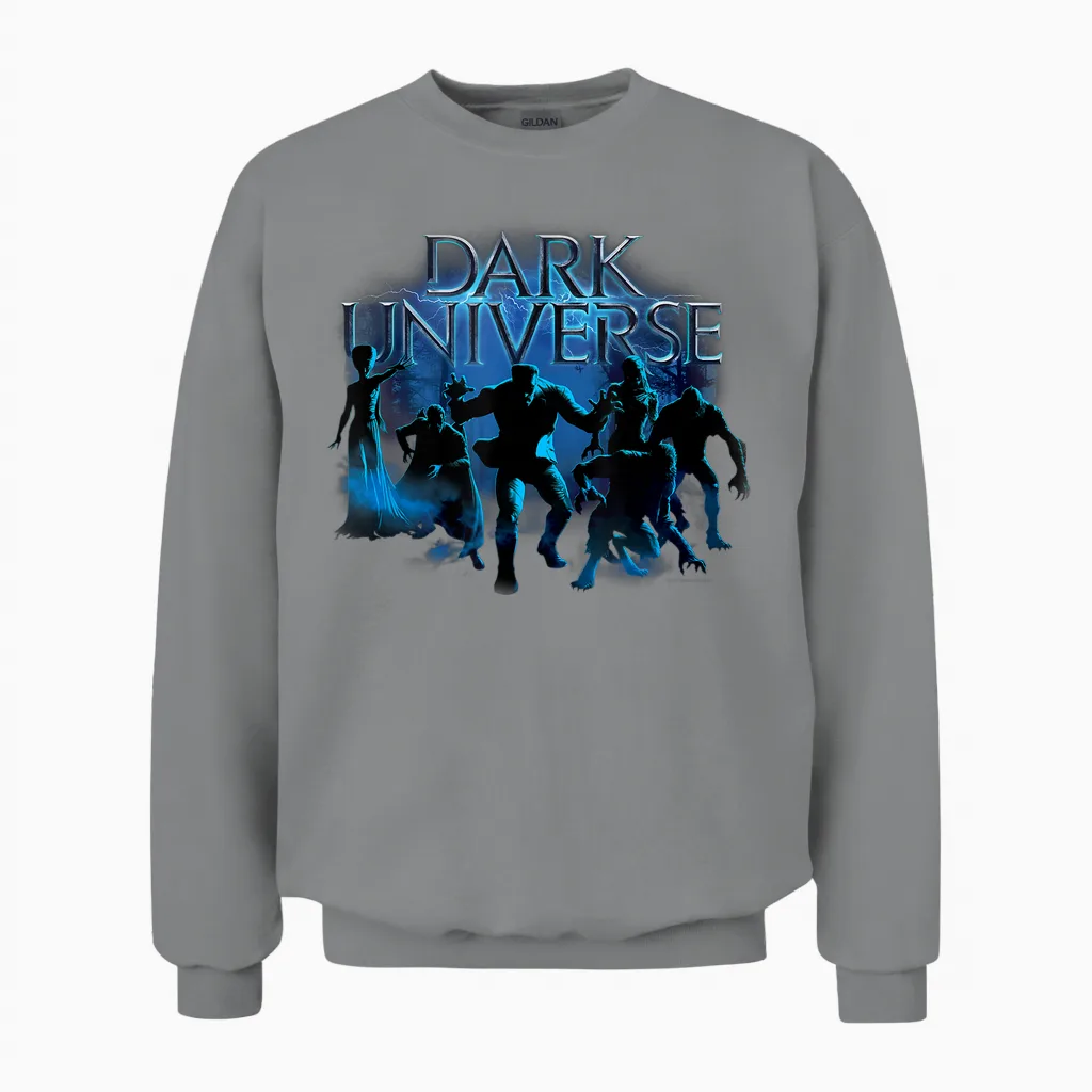 Universal Epic Universe Dark Universe Monsters Unisex Sweatshirt in Sport Grey