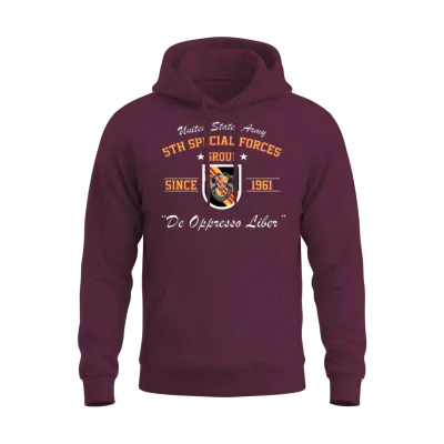 5th Special Forces Group 5th Sfg Unisex Hoodie - Maroon