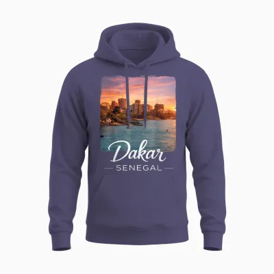Dakar Senegal Unisex Hoodie - Heather Sport Dark Navy