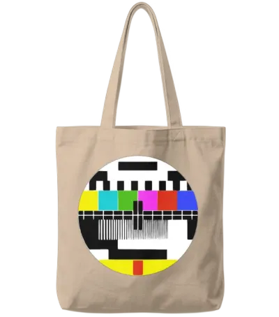 No Broadcasting Signal Tote Bags - Natural
