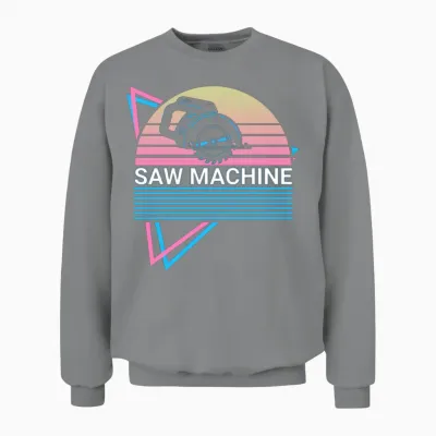 Saw Machine Retro Unisex Sweatshirt - Sport Grey