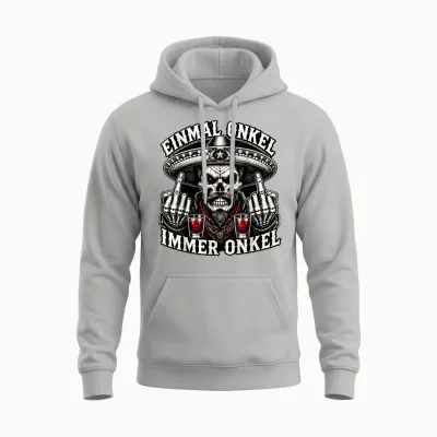 Einmal Onkel Immer Onkel - La Familia Mitten Unter Euch 2026 Unisex Hoodie - Ash