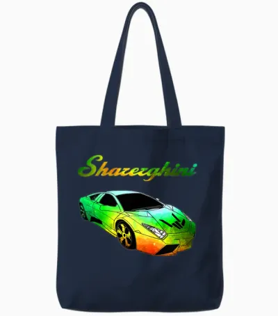 Kids Sharerghini Sharerghini Merch For Tote Bags - Navy