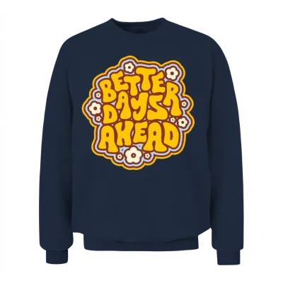Retro Style Unisex Sweatshirt - Navy