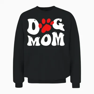 Dog Mom Unisex Sweatshirt - Black
