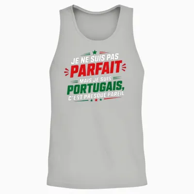 Humour Portugais Citation Drole Blague Je Suis Portugais Unisex Tank Top - Ash