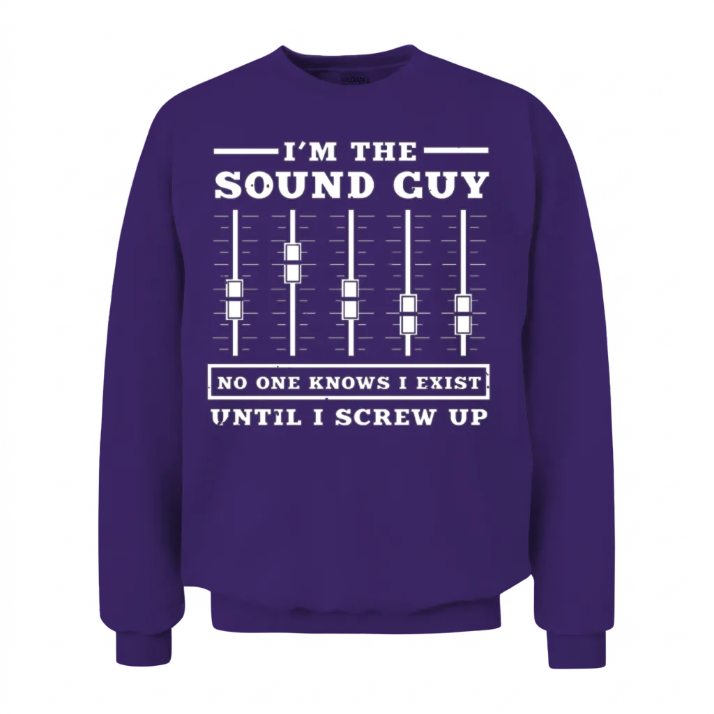 The Sound Guy Unisex Sweatshirt - Purple