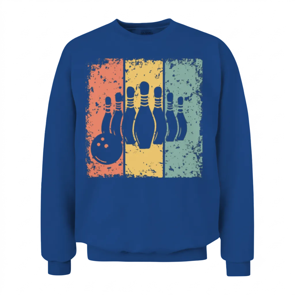 Bowling Retro Unisex Sweatshirt - Royal