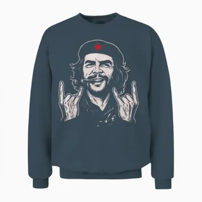 Shirt Che Guevara Revolution Cuba Rebel Vintage Cuban Cigar Unisex Sweatshirt - Dark Heather
