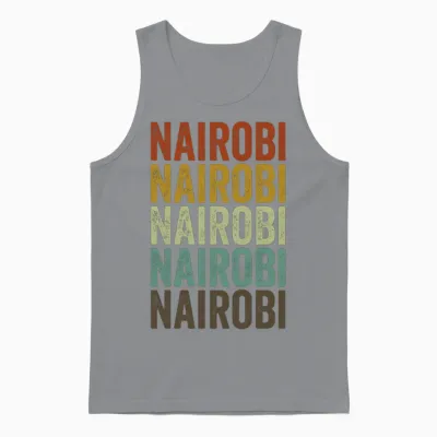 Nairobi Kenya Retro Vintage Unisex Tank Top - Sport Grey