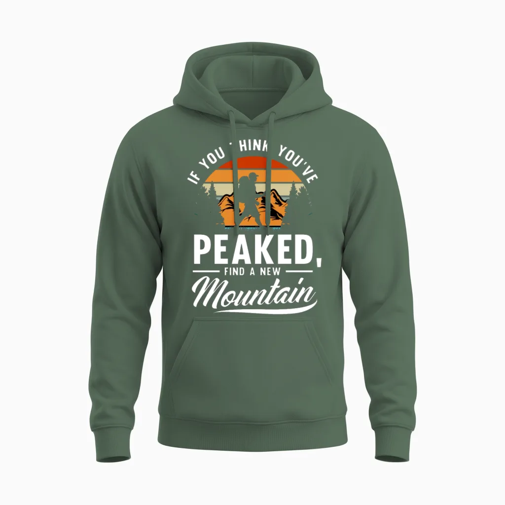 Funny Hiking Hiker Gift - & Outdoors Unisex Hoodie in Military Green