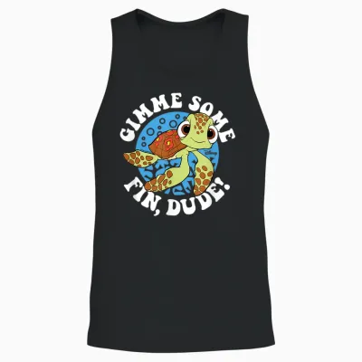 Finding Nemo - Gimme Some Fin, Dude! Unisex Tank Top - Black