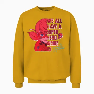 Miraculous We All Have a Superhero Inside Us Unisex Sweatshirt - Gold
