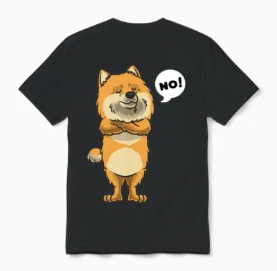 Stubborn Pomeranian Dog Dog Funny Unisex T-Shirt - Black