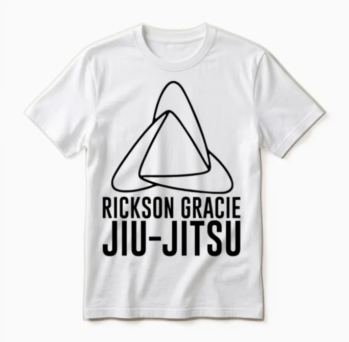 Rickson Gracie Jiu-Jitsu Unisex T-Shirt in White