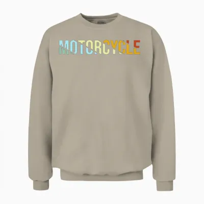 Motorcycle Retro Unisex Sweatshirt - Sand