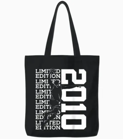 Ballon De Basket édition Limitée 2010 16ème Anniversaire Tote Bags - Black