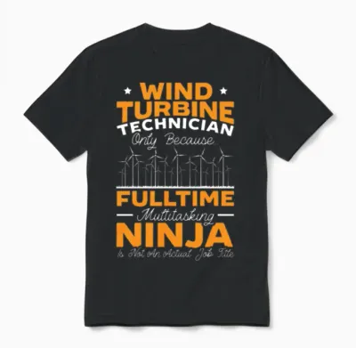 Wind Renewable Energy Windtech Windmill Enthusiast Unisex T-Shirt - Black