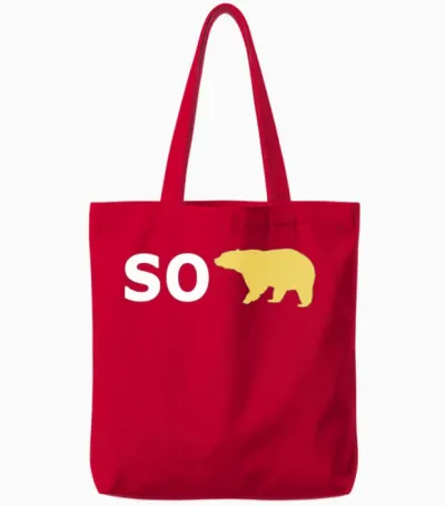 Sober Tote Bags - Red