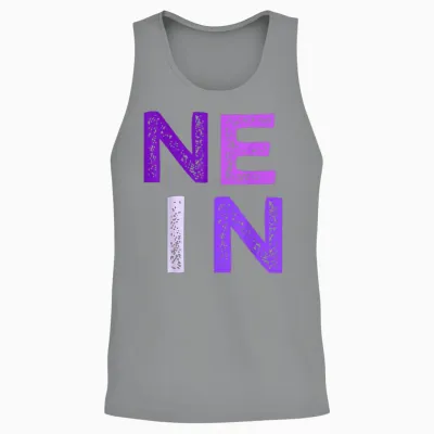 Lila Grafik Bevor Du Fragst: Nein Männer Oder Fraue Lila Unisex Tank Top - Sport Grey