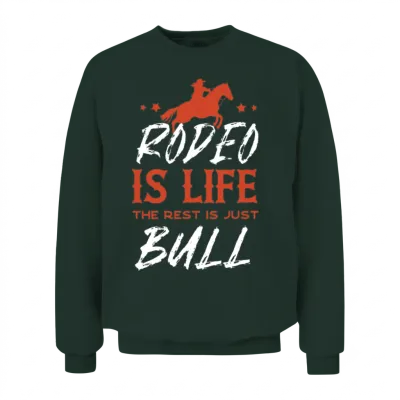 Rodeo, Western Horse Back Riding, Horse Lover Unisex Sweatshirt - Forest